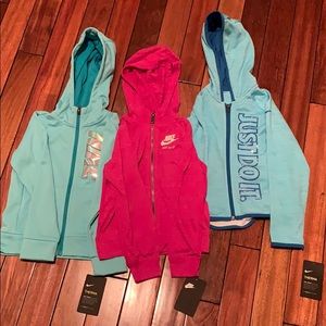 BNWT Lot of 3 Nike zip hoodies